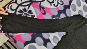 Black Ribbed Top