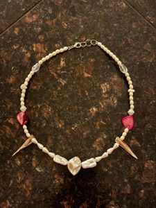 Baroque pearl necklace 🦩👛🦢🤍🦪