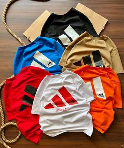 Adidas White T-Shirt with Red Logo