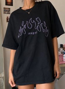 SALE!!! Black "Angel" Flame Graphic T-Shirt