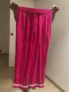 Beautiful Pink Kurta with White Embroidery