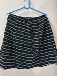 Striped Ethnic Mini Skirt