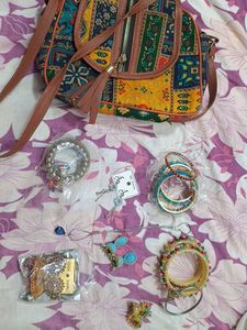 Boho Inspired Jewelry & Bag Set