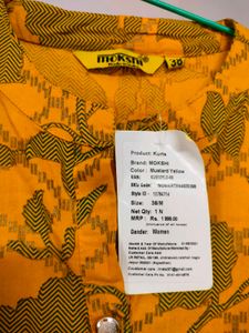 Sunny Elegance: Bright Yellow Kurta