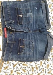 Blue Denim Shorts