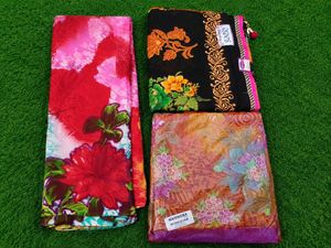 Assorted Printed Sarees pack of 4