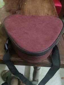 Maroon Canvas lunch bag