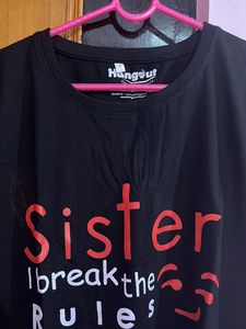Sister Customized Tees Black Color