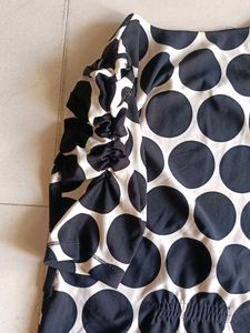 Chic Polka Dot &amp; Floral Print Dress