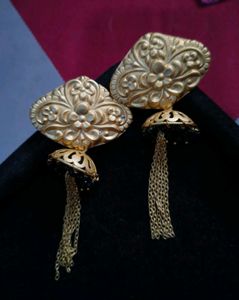 Gold-tone Jhumka Earrings