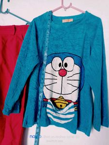 Doraemon Pajama Set - Cute and Comfy!