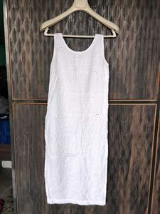 Chic White Broderie Anglaise Dress