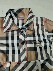 Checkered Dress for Girls