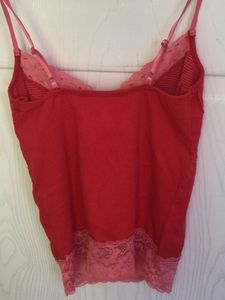 Y2k Red Lace Strappy Top