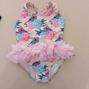 Adorable Bird Print Swimsuit