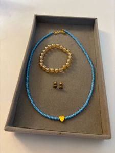 Boho Beaded Necklace & Bracelet Set