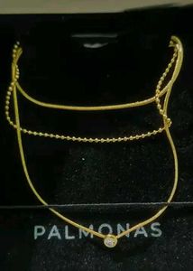 palmonas Layered Gold-Plated Stainless Steel Neckl