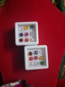Assorted Gemstone &amp; Pearl Studs Set