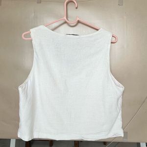 Embroidered V-Neck Sleeveless Top