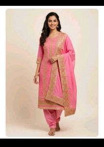 Elegant Pink Embroidered Salwar Kameez