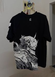 Graphic Print Black T-Shirt