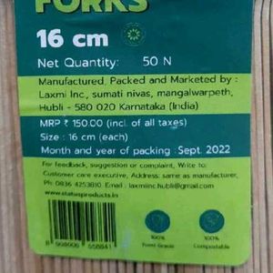 Brand New Aluminium Containers &amp; Wooden Forks