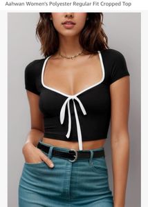 Chic Black Cropped Top