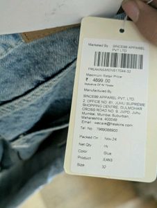 Freakins New Light Wash Denim Jeans
