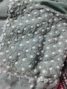 Beautiful Teal  kurti and sharara Set