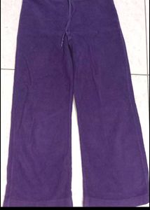 Purple Wide Leg Pants