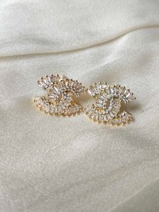 Designer CC Stud Earrings