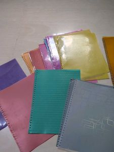 Set of 21 Colorful Spiral Binding files