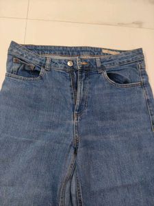Women's Wide Leg Blue Jeans