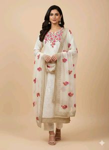 Elegant Embroidered Kurta Set with Dupatta
