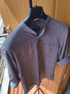 100% Cotton Men's Casual Shirt | Grey