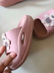 Bear Pink Slides Shoes