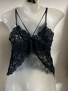 Black Lace Camisole Top
