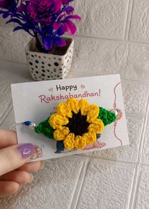Handmade crochet rakhi