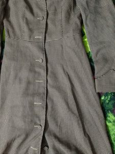 Vintage Houndstooth Trench dress