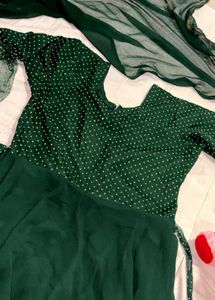 Elegant Green Sequin Kurta Set
