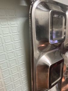 Stainless Steel Compartment Plates (Set of 6)