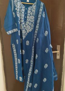 New Unused Cotton Blend Straight Suit