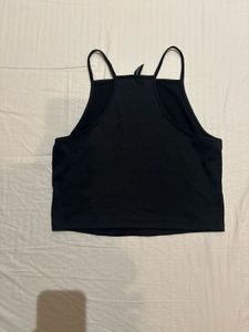 H&amp;M Black Crop Tank Top (S)