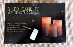 3 LED CANDLES WITH REMOTE CONTROL