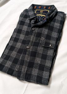 💥 PRICE DROP💥Black Grey Combo Checked Full Sleev