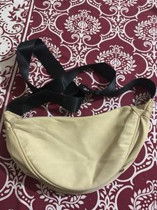 COMBO Cream Crescent Crossbody Bag with pouch