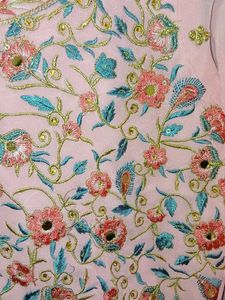 Elegant Pink Embroidered Kurta garara