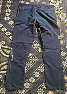 Men's Blue Patchwork Cargo Pants