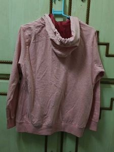 Pink 'Love' Zip-Up Hoodie