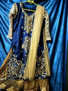 Gorgeous Ethic Choli Set With Pant And Shawl